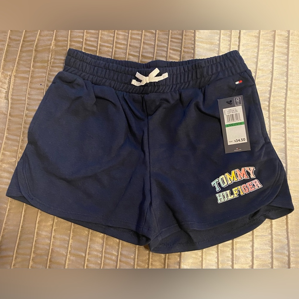 Tommy Hilfiger - NEW - Girl’s Dark Navy Blue Athletic Shorts Size (12/14-Large)